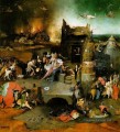 Tentation du panneau central de saint Antoine du triptyque moral Hieronymus Bosch